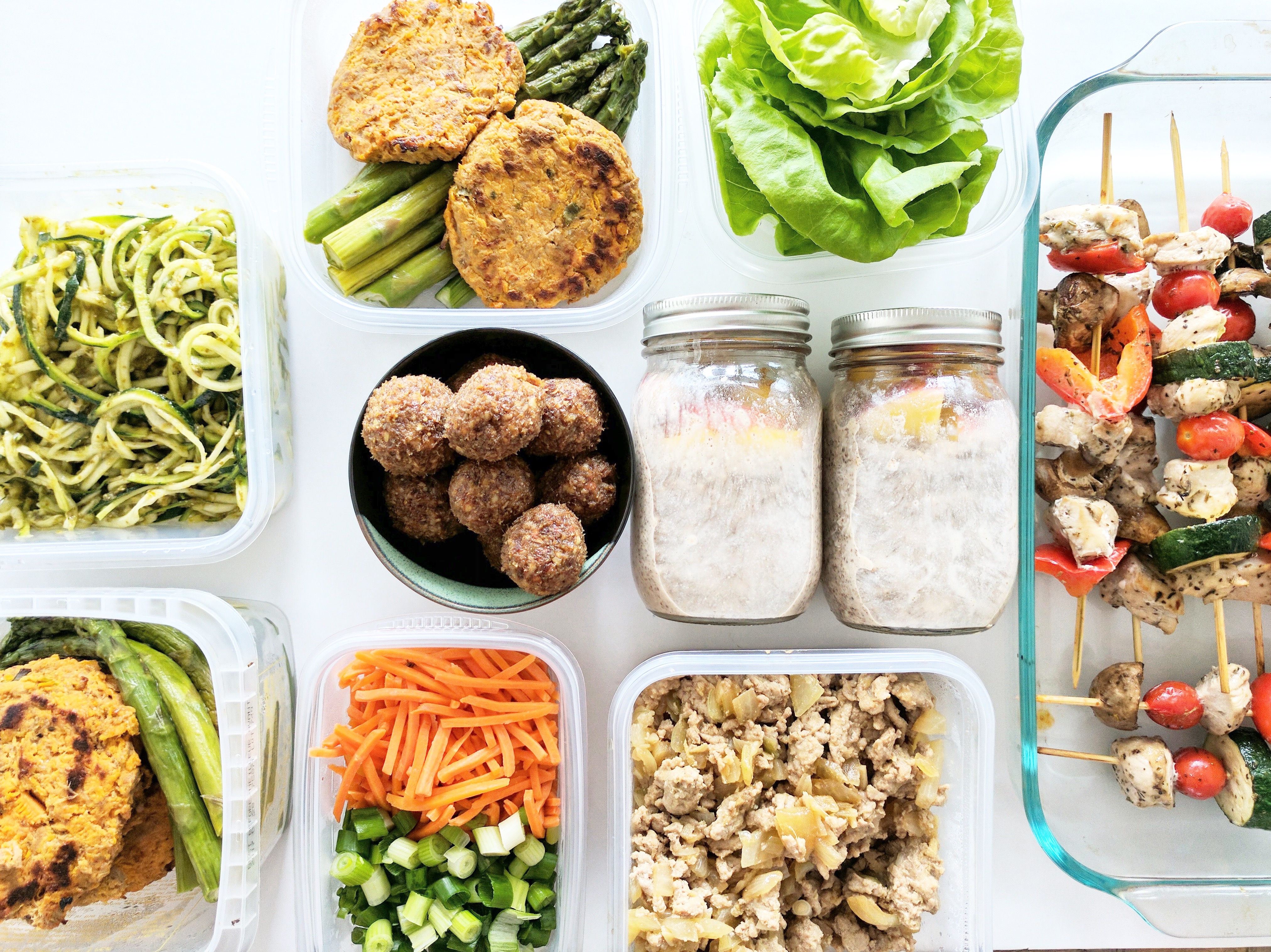 Meal Prep - Ingredients and Boxes