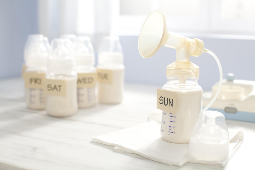 Breast pump and milk
