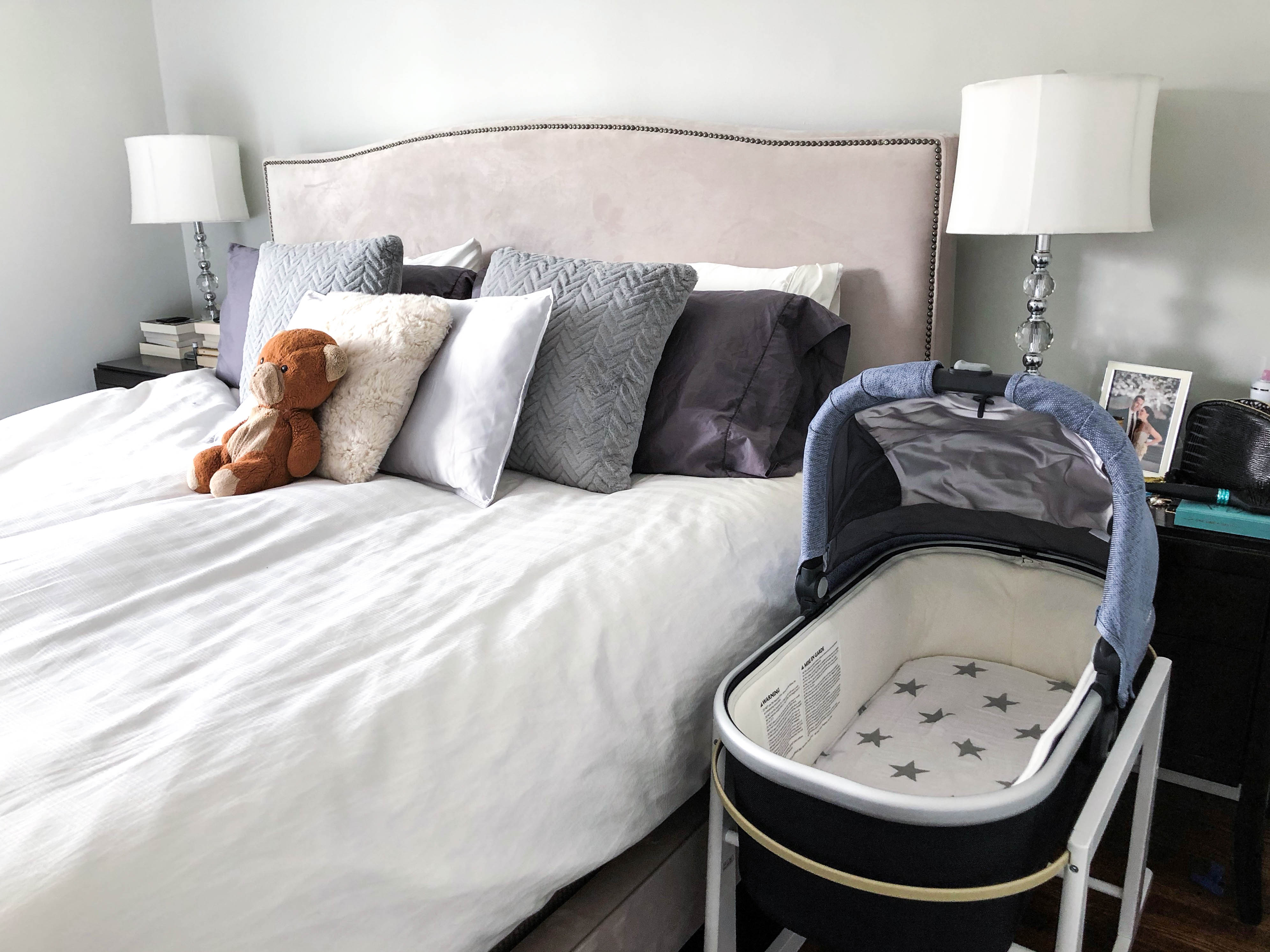 Bedroom with UPPAbaby bassinet