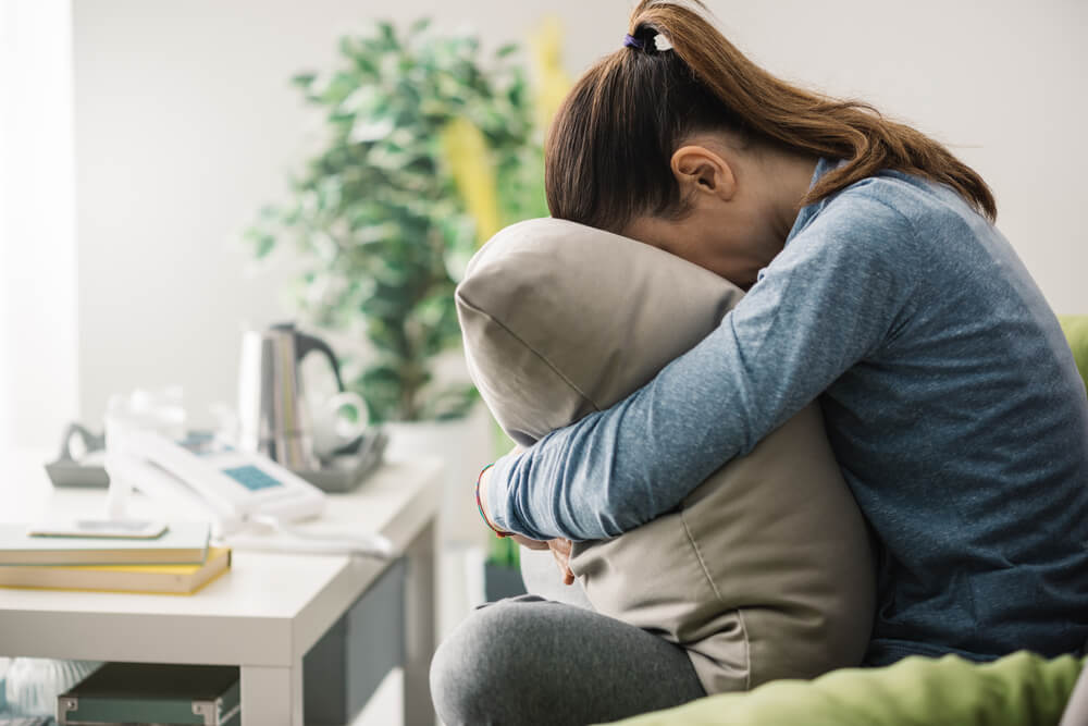 woman with anxiety and depression