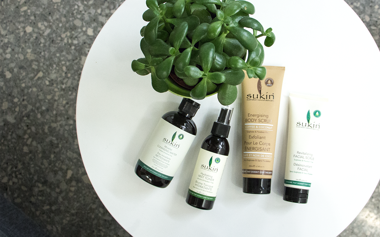 Sukin Organics Product Flatlay
