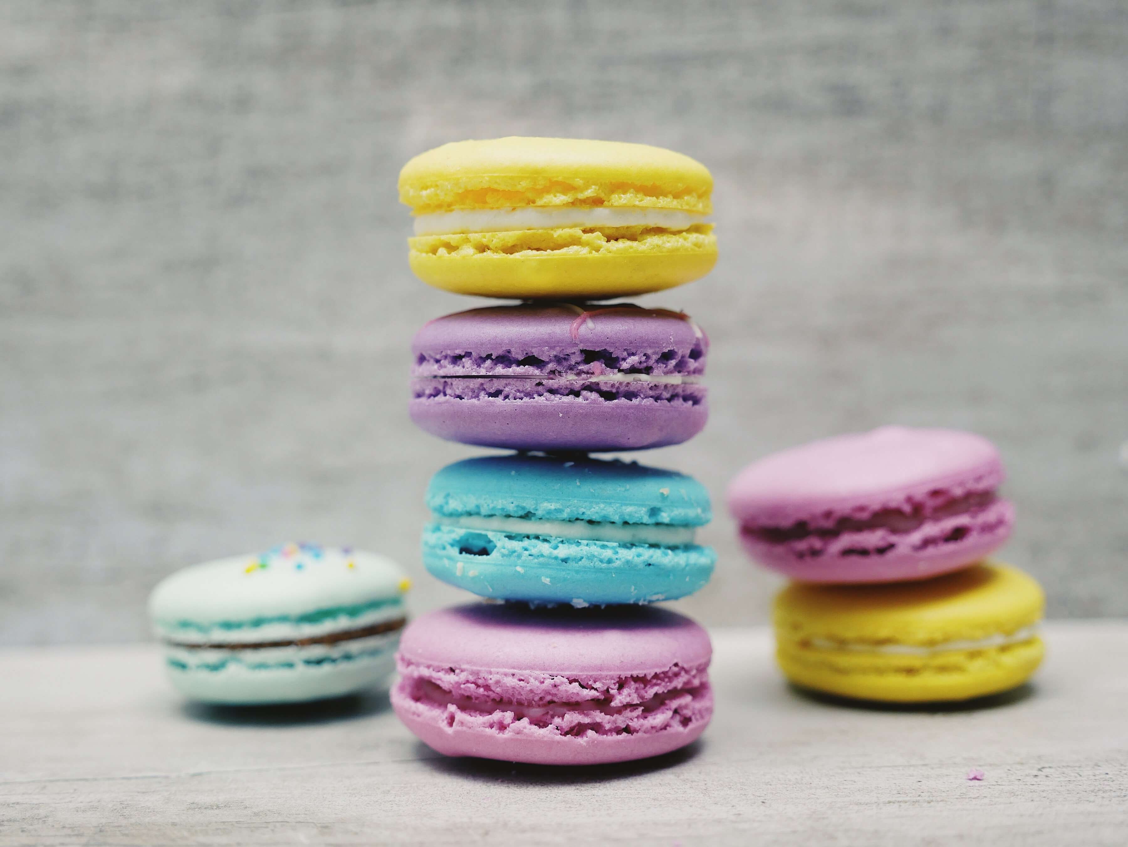 colourful macarons
