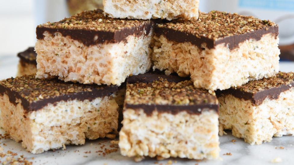 chocolate covered rice crispy treats