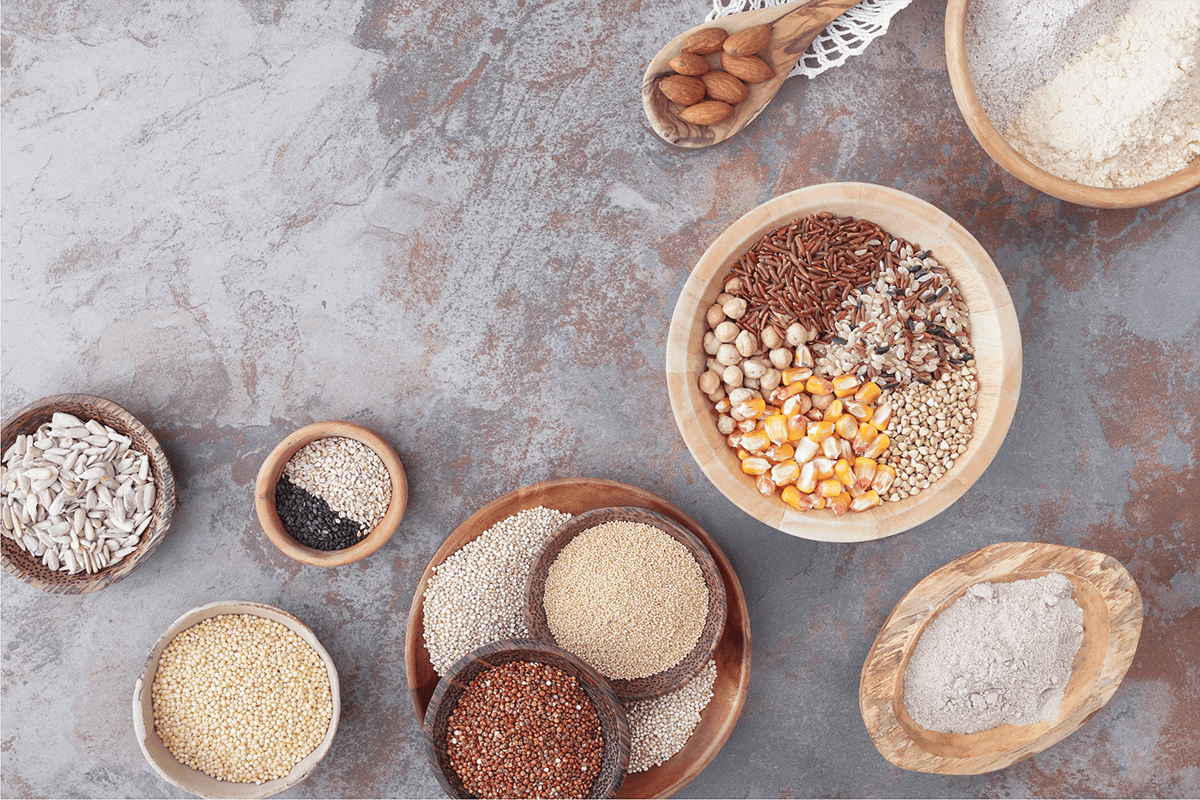 Gluten free grains and flours