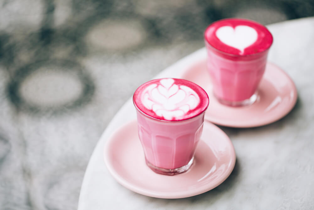 beetroot lattes