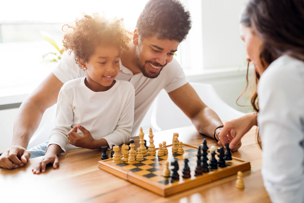 family playing games