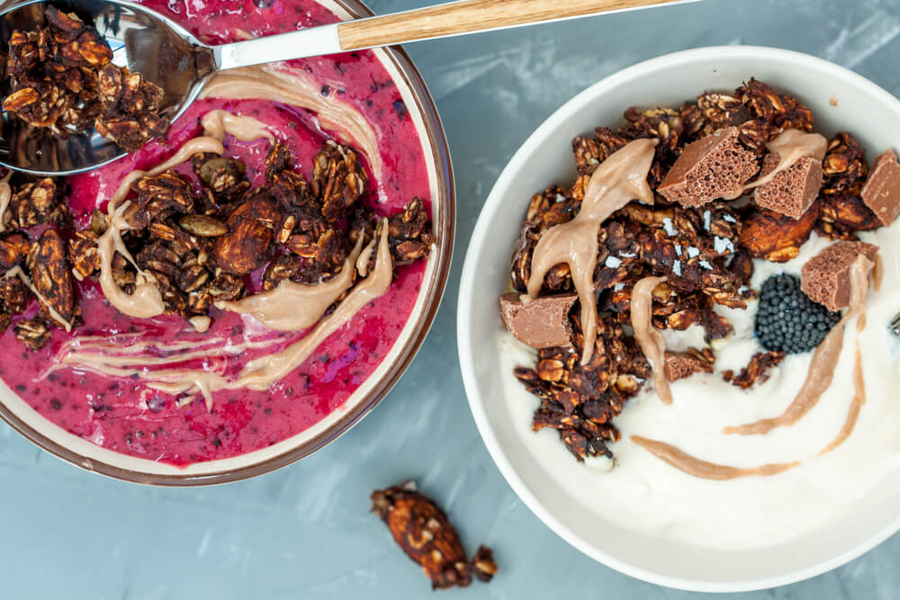 2 smoothie bowls